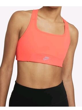 Nike Women's Coral Sports Bra - Supportive Active Crop Top